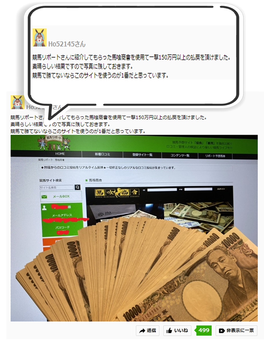 競馬リポート ┃ 優良の口コミ
